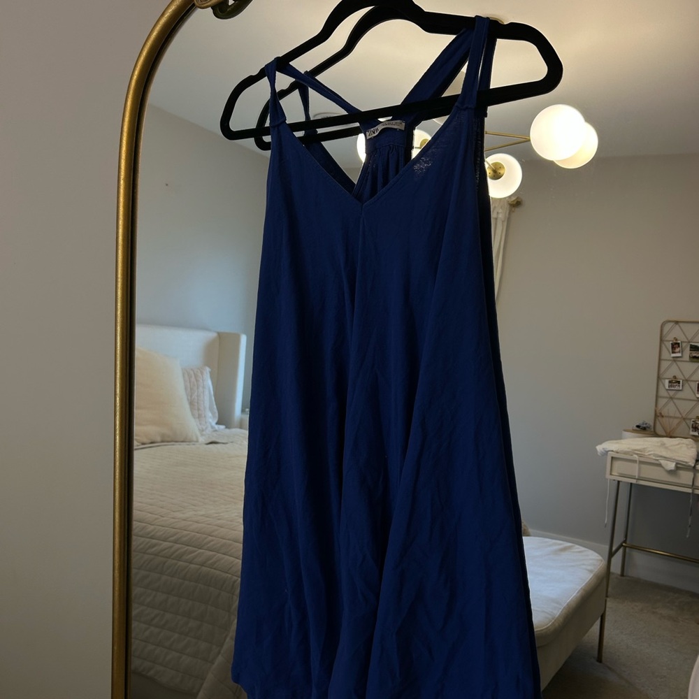 Blue beach cover up